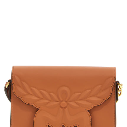 MCM Brown Calfskin Crossbody Bag