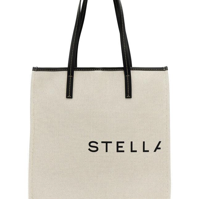 Stella McCartney Beige Cotton Tote Bag