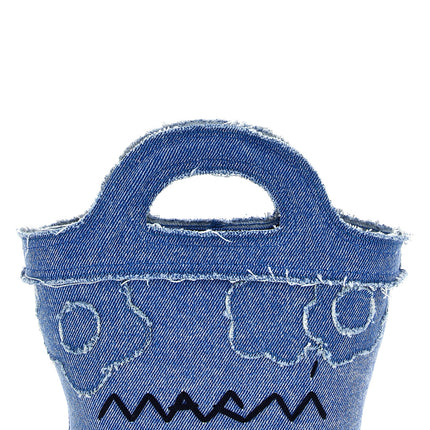 Marni Blue Cotton Handbag