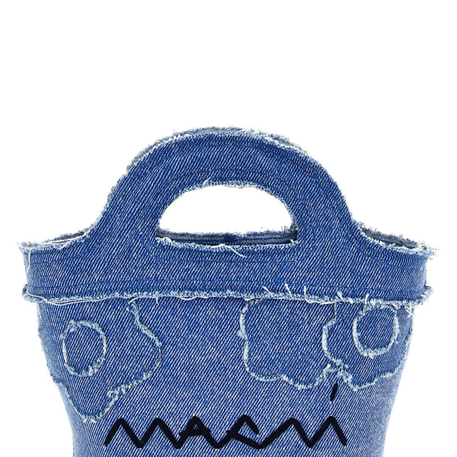 Marni Blue Cotton Handbag