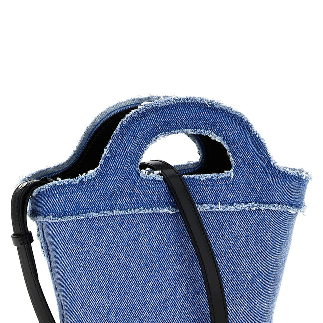 Marni Blue Cotton Handbag