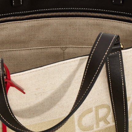 Ferragamo Beige Fabric Tote Bag