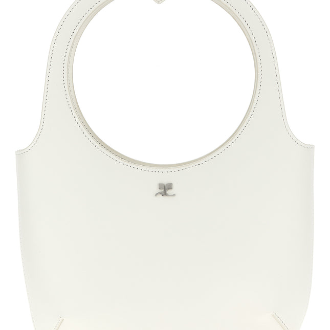 Courrèges White Calfskin Handbag