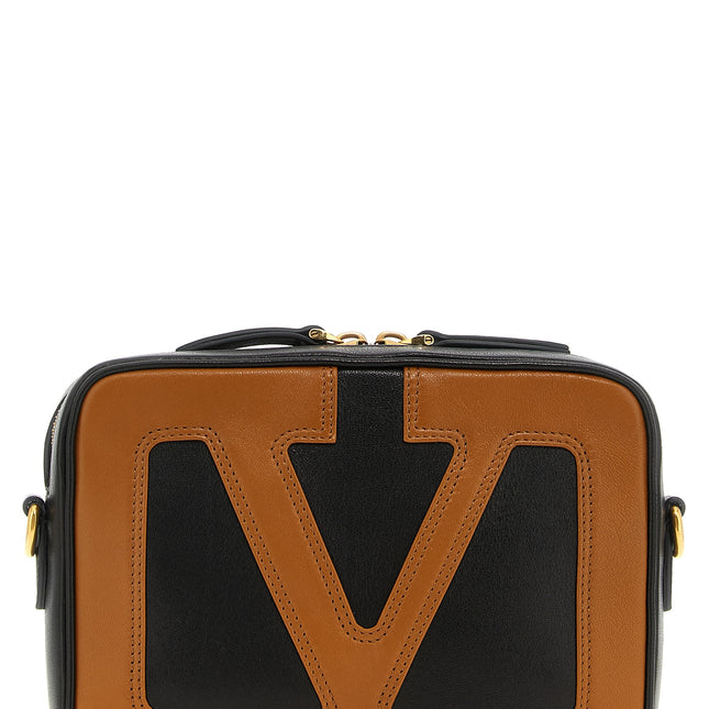 Valentino Garavani Brown Lamb Leather Crossbody Bag