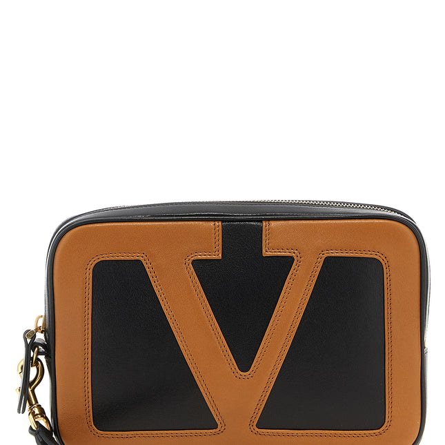 Valentino Garavani Multicolor Lamb Leather Clutch Bag