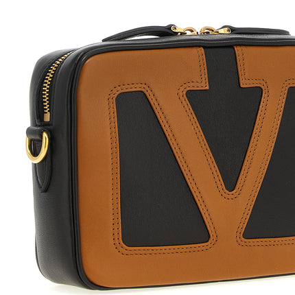 Valentino Garavani Brown Lamb Leather Crossbody Bag