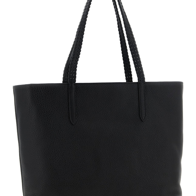 Valentino Garavani Black Calfskin Tote Bag