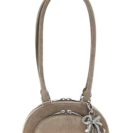 Self-Portrait Gray Lamb Leather Shoulder Bag