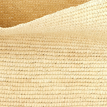 Maison Michel Brown Raffia Shoulder Bag