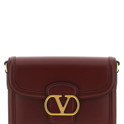 Valentino Garavani Bordeaux Calfskin Crossbody Bag