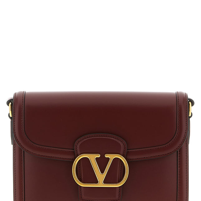 Valentino Garavani Bordeaux Calfskin Crossbody Bag