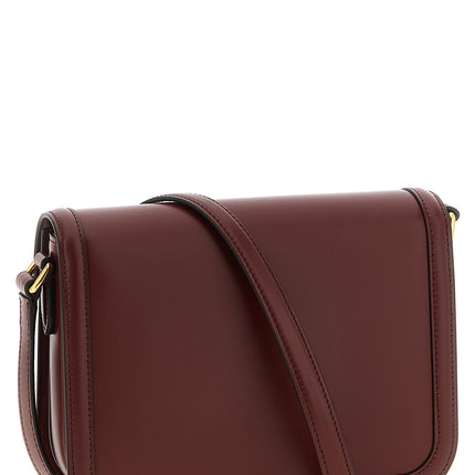 Valentino Garavani Bordeaux Calfskin Crossbody Bag