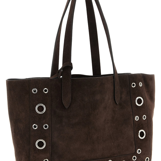 Valentino Garavani Brown Cowhide Tote Bag