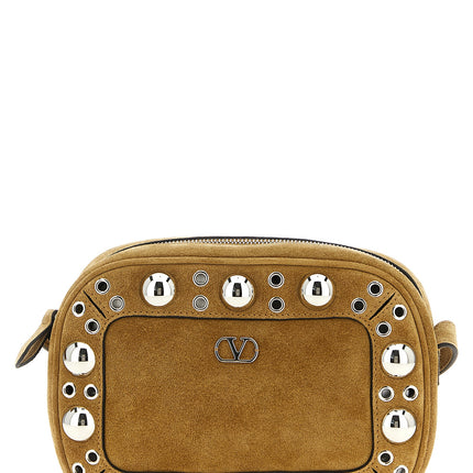Valentino Garavani Beige Cowhide Crossbody Bag