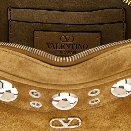 Valentino Garavani Beige Cowhide Crossbody Bag