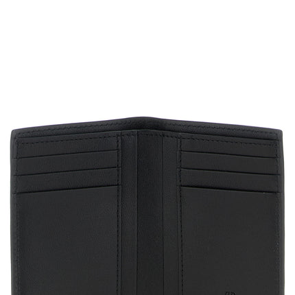 Valentino Garavani Black Ostrich Skin Cardholder
