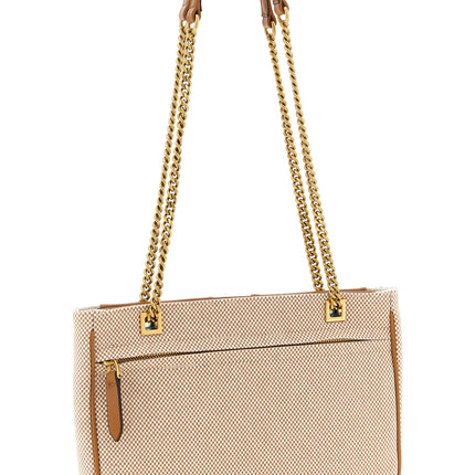 Valentino Garavani Brown Cotton Shoulder Bag