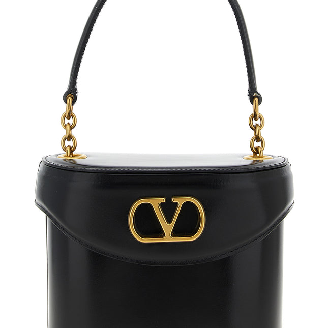 Valentino Garavani Black Calfskin Crossbody Bag