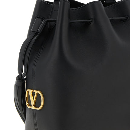 Valentino Garavani Black Calfskin Shoulder Bag