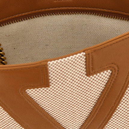 Valentino Garavani Brown Cotton Shoulder Bag