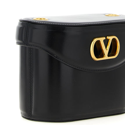 Valentino Garavani Black Calfskin Crossbody Bag