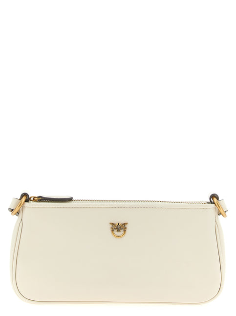 PINKO White Goatskin Crossbody Bag