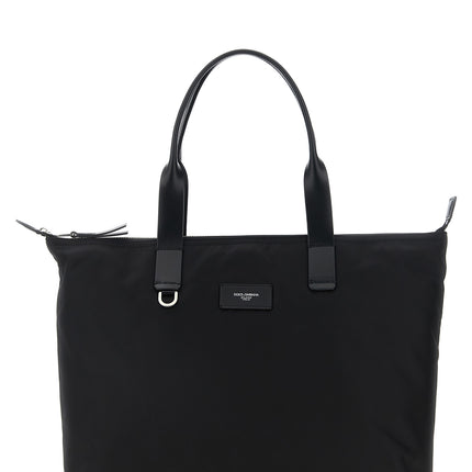 Dolce & Gabbana Black Polyamide Tote Bag