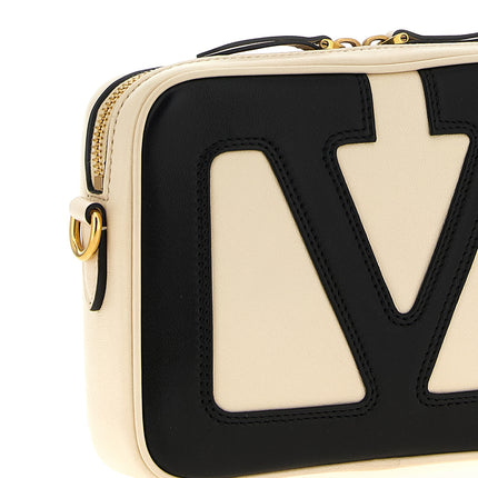 Valentino Garavani Bicolor Lamb Leather Crossbody Bag