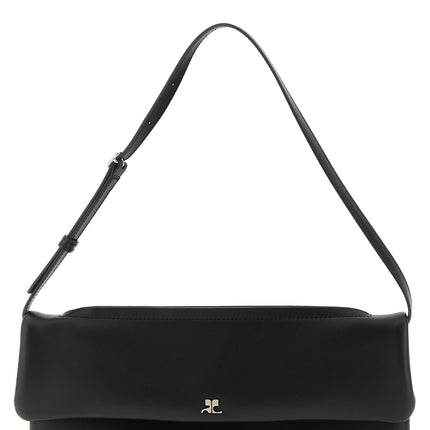 Courrèges Black Cowhide Clutch Bag