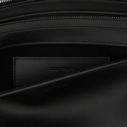 Courrèges Black Cowhide Clutch Bag