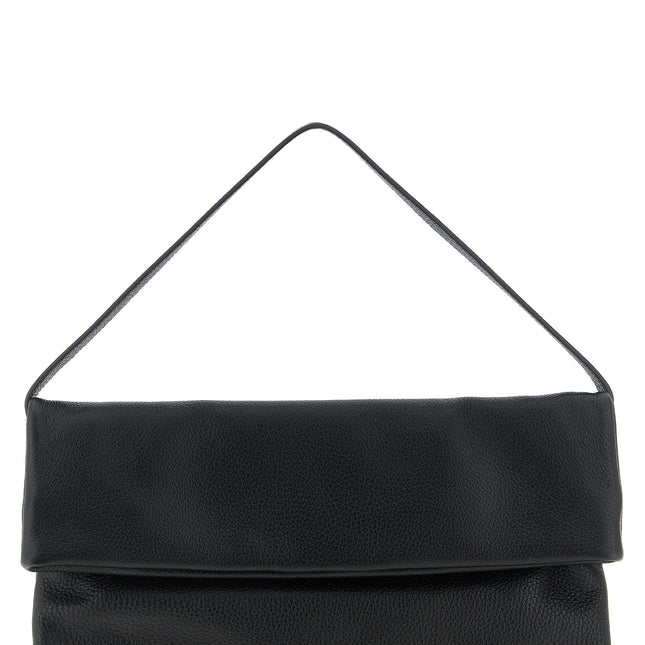 Elisabetta Franchi Black Calfskin Shoulder Bag