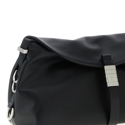 PINKO Black Goatskin Shoulder Bag