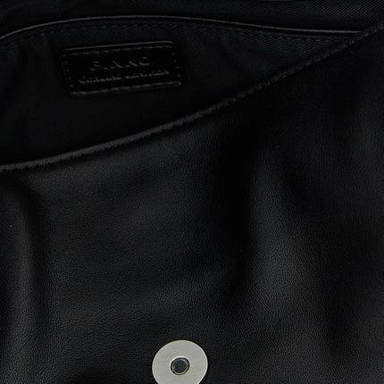 PINKO Black Goatskin Shoulder Bag