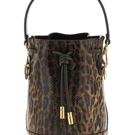 Fendi Brown Velvet Leather Handbag