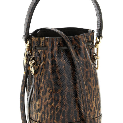 Fendi Brown Velvet Leather Handbag