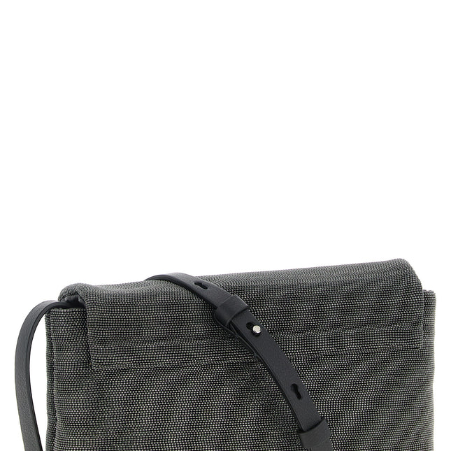 Brunello Cucinelli Black Leather Clutch Bag