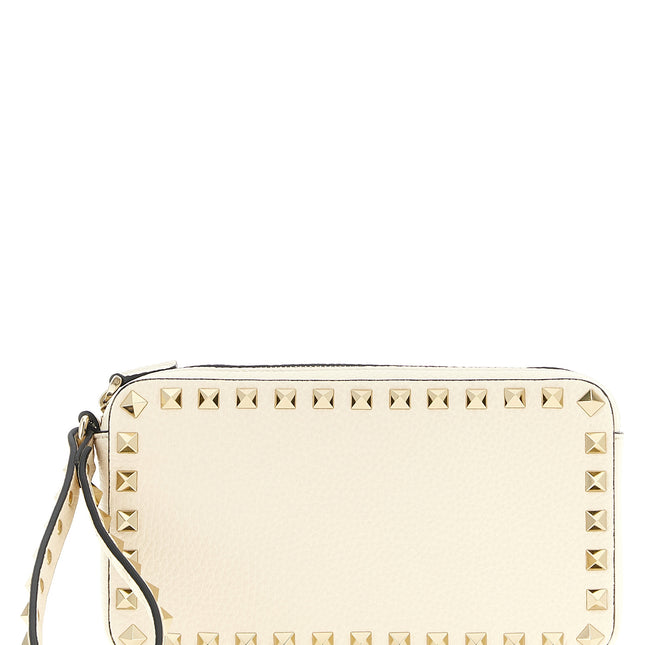 Valentino Garavani White Calfskin Clutch Bag