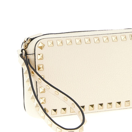 Valentino Garavani White Calfskin Clutch Bag