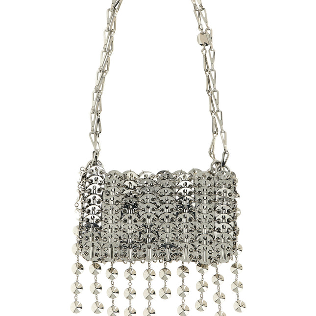 Paco Rabanne Silver Brass Shoulder Bag