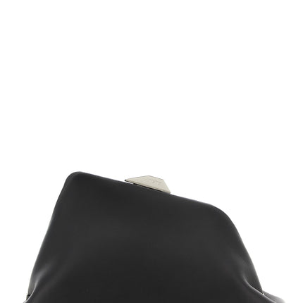 The Attico Black Leather Shoulder Bag