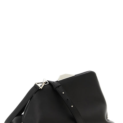 The Attico Black Leather Shoulder Bag
