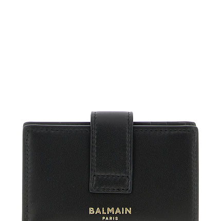 Balmain Black Lamb Leather Cardholder