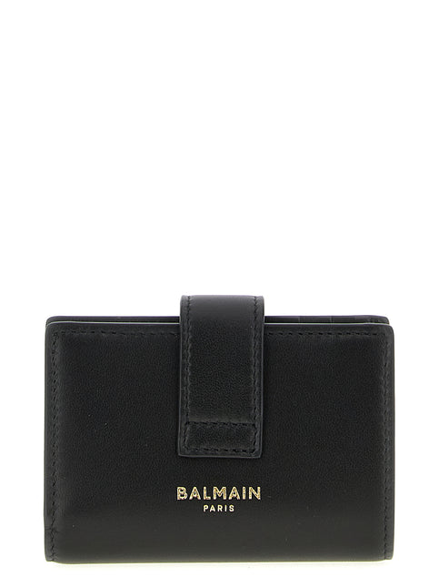 Balmain Black Lamb Leather Cardholder