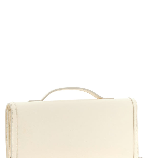 Roger Vivier White Calfskin Clutch Bag