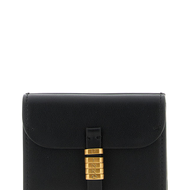 PINKO Black Cowhide Cardholder