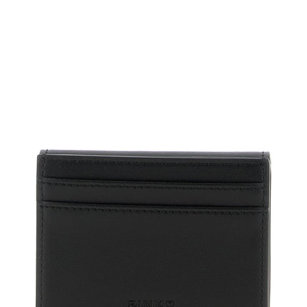 PINKO Black Cowhide Cardholder