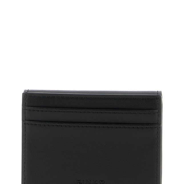 PINKO Black Cowhide Cardholder