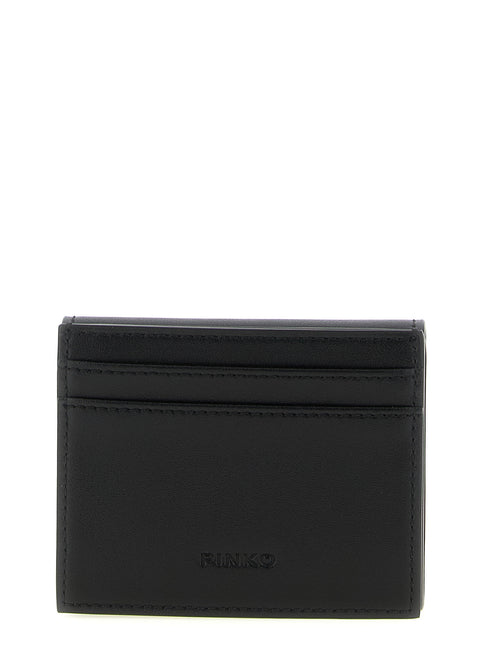 PINKO Black Cowhide Cardholder