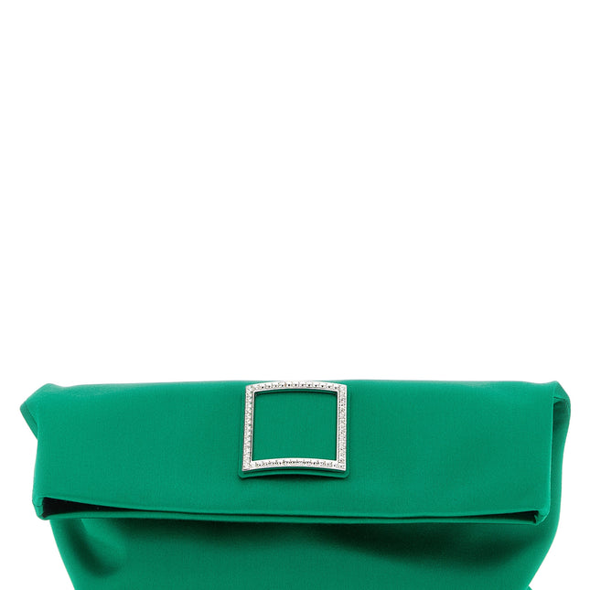 Roger Vivier Bicolor Viscose Clutch Bag