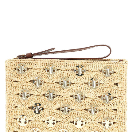Paco Rabanne Beige Rayon Clutch Bag